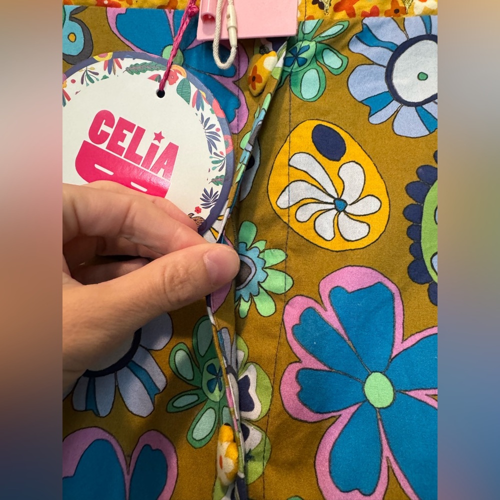 Celia B- NWT Karisismi Buttondown Multicolored Longsleeve Mini Dress - Picture 5 of 8